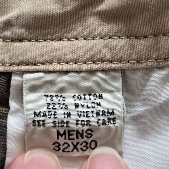 Eddie Bauer Mens Green Zip Off Cargo Pants  32x30 - Picture 7 of 11